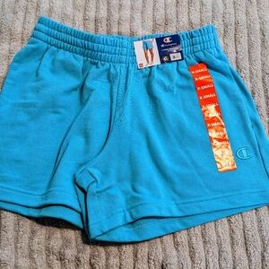 Champion‎ French Terry Athletic Shorts Loose Fit Aqua Excursion Women's XS NWT